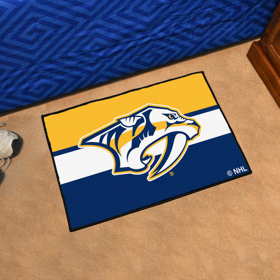 Nashville Predators Starter Mat Accent Rug - 19in. x 30in. Uniform Alternate Design