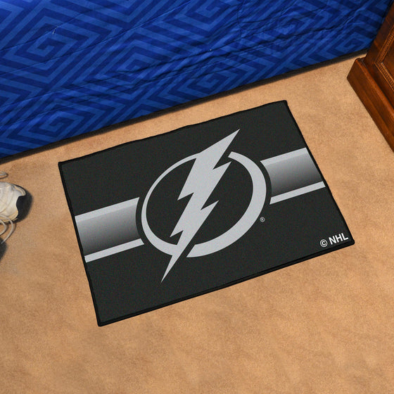 Tampa Bay Lightning Starter Mat Accent Rug - 19in. x 30in. Uniform Alternate Design