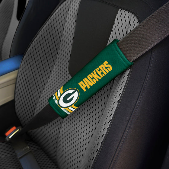 Green Bay Packers Team Color Rally Seatbelt Pad - 2 Pieces