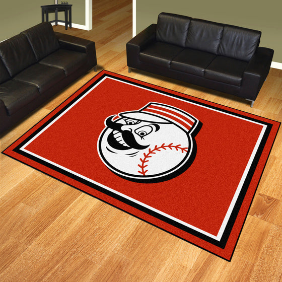 Cincinnati Reds 8ft. x 10 ft. Plush Area Rug