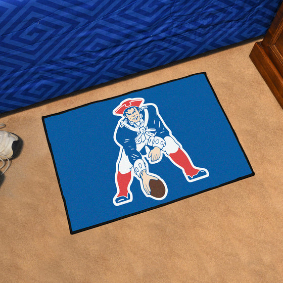 New England Patriots Starter Mat Accent Rug - 19in. x 30in., NFL Vintage