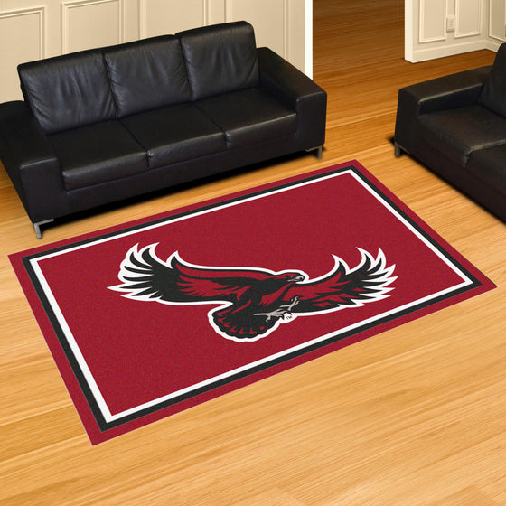 St. Joseph's Red Storm 5ft. x 8 ft. Plush Area Rug