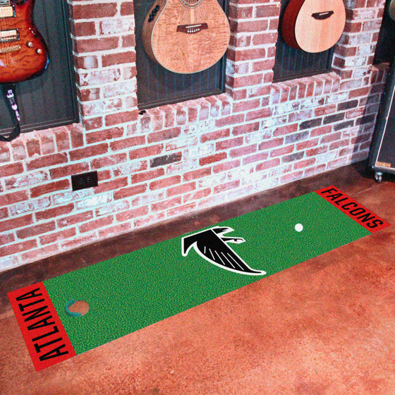 Atlanta Falcons Putting Green Mat - 1.5ft. x 6ft., NFL Vintage