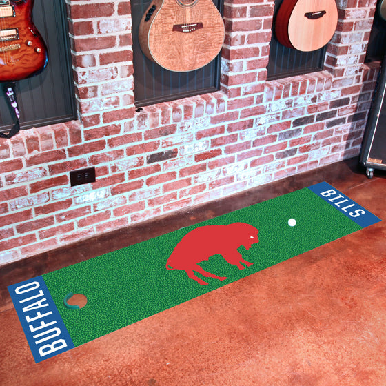 Buffalo Bills Putting Green Mat - 1.5ft. x 6ft., NFL Vintage