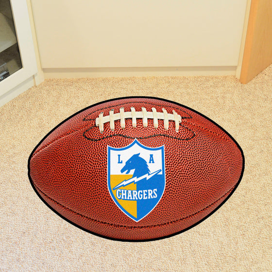 Los Angeles Chargers  Football Rug - 20.5in. x 32.5in., NFL Vintage