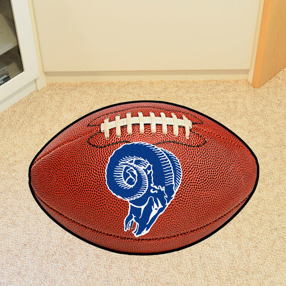 Los Angeles Rams  Football Rug - 20.5in. x 32.5in., NFL Vintage