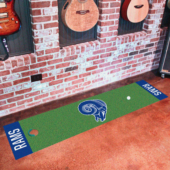 Los Angeles Rams Putting Green Mat - 1.5ft. x 6ft., NFL Vintage