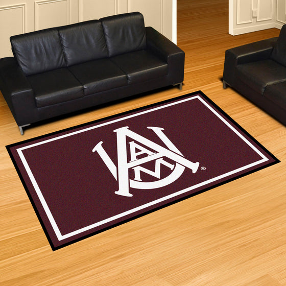 Alabama A&M Bulldogs 5ft. x 8 ft. Plush Area Rug