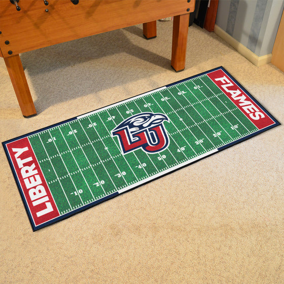 Liberty Flames Field Runner Mat - 30in. x 72in.