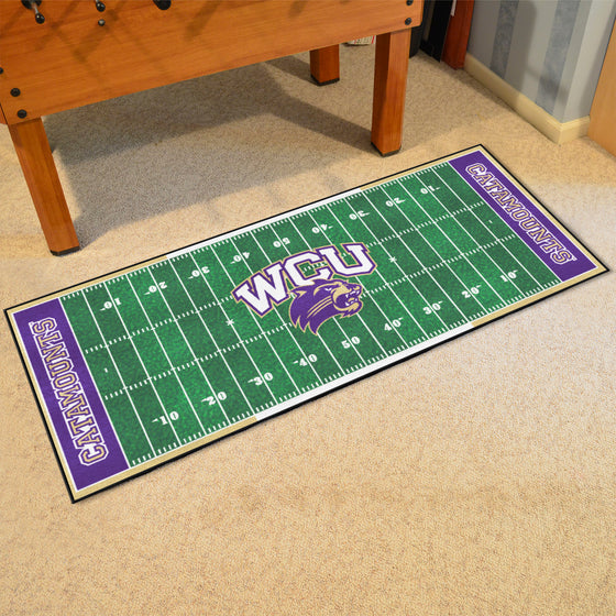 Western Carolina Catamounts Field Runner Mat - 30in. x 72in.