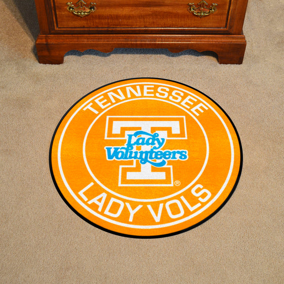 Tennessee Volunteers Roundel Rug - 27in. Diameter, Lady Volunteers