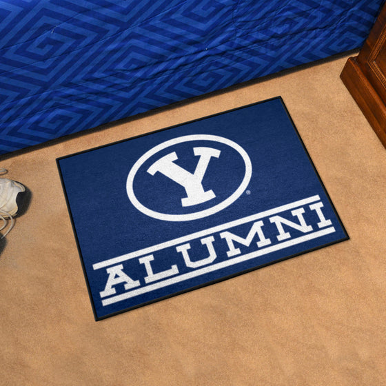 BYU Cougars Starter Mat Accent Rug - 19in. x 30in. Alumni Starter Mat