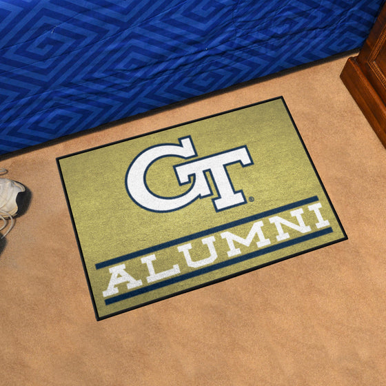 Georgia Tech Yellow Jackets Starter Mat Accent Rug - 19in. x 30in. Alumni Starter Mat