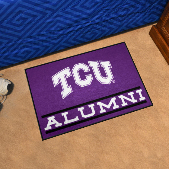 TCU Horned Frogs Starter Mat Accent Rug - 19in. x 30in. Alumni Starter Mat