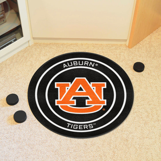 Auburn Hockey Puck Rug - 27in. Diameter