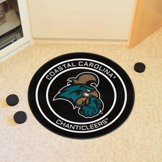 Coastal Carolina Hockey Puck Rug - 27in. Diameter