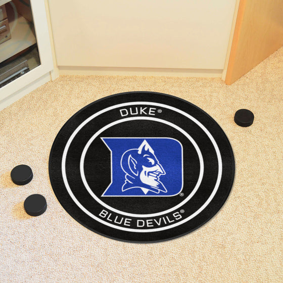 Duke Hockey Puck Rug - 27in. Diameter