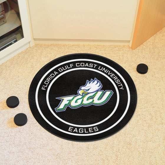 Florida Gulf Coast Hockey Puck Rug - 27in. Diameter