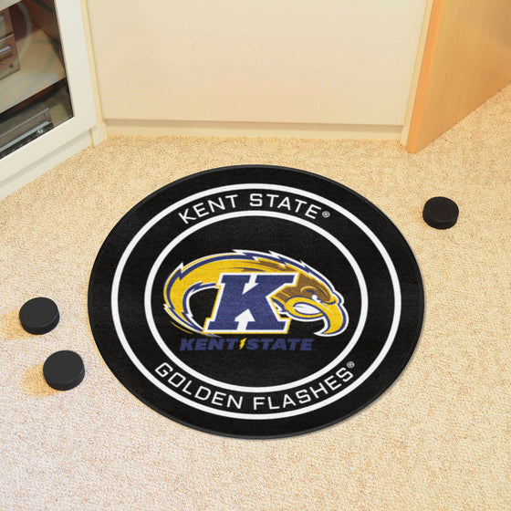 Kent State Hockey Puck Rug - 27in. Diameter