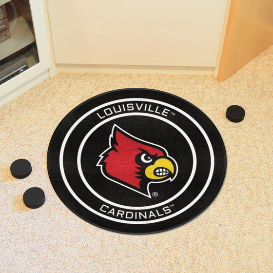 Louisville Hockey Puck Rug - 27in. Diameter