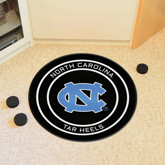 North Carolina Hockey Puck Rug - 27in. Diameter