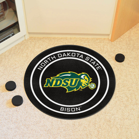 North Dakota State Hockey Puck Rug - 27in. Diameter