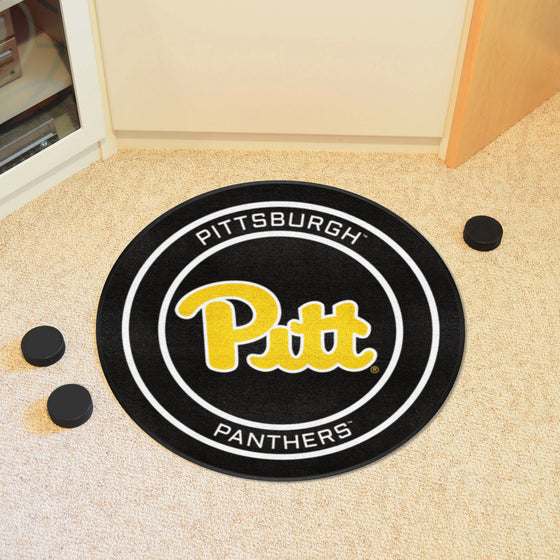 Pitt Hockey Puck Rug - 27in. Diameter