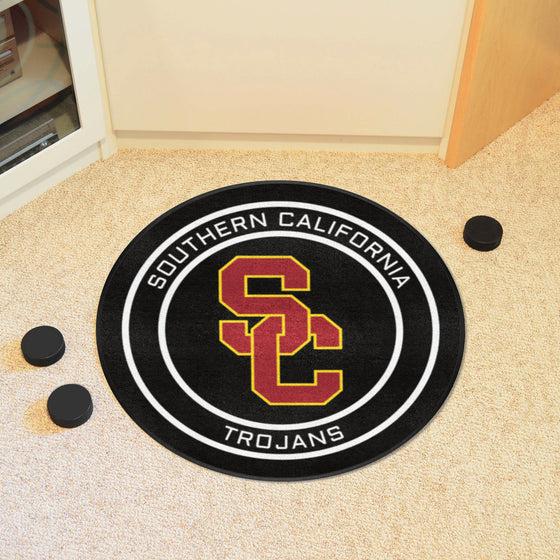 Southern California Hockey Puck Rug - 27in. Diameter