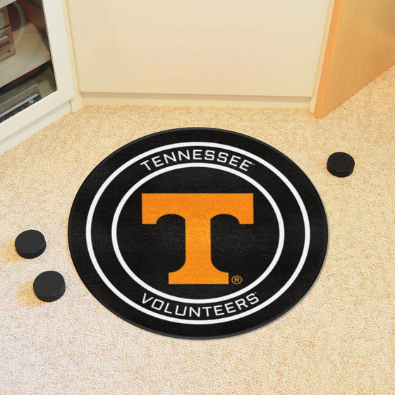 Tennessee Hockey Puck Rug - 27in. Diameter