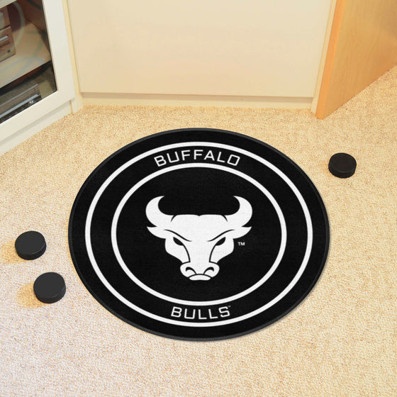 Buffalo Hockey Puck Rug - 27in. Diameter