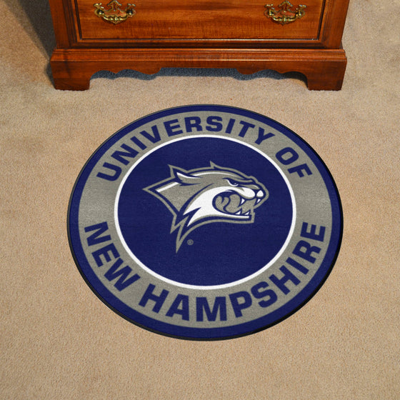 New Hampshire Wildcats Roundel Rug - 27in. Diameter