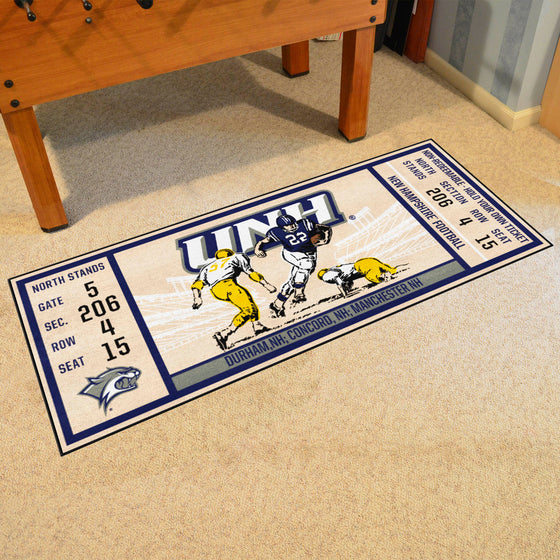 New Hampshire Wildcats Ticket Runner Rug - 30in. x 72in.