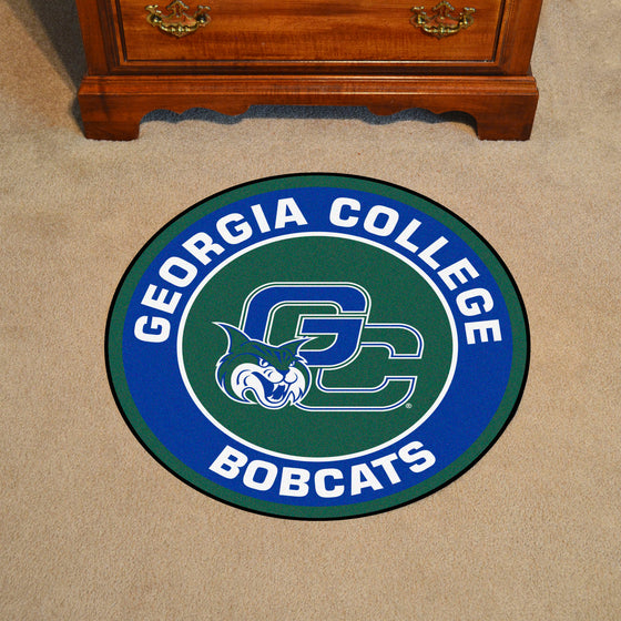 Georgia College Bobcats Roundel Rug - 27in. Diameter