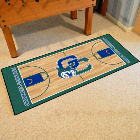 Georgia College Bobcats Court Runner Rug - 30in. x 72in.