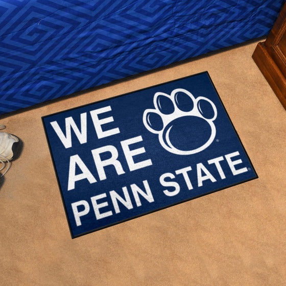 Penn State Starter Mat Accent Rug - 19in. x 30in. Slogan Design