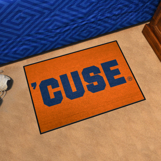 Syracuse Orange Starter Mat Accent Rug - 19in. x 30in. Slogan Starter Mat