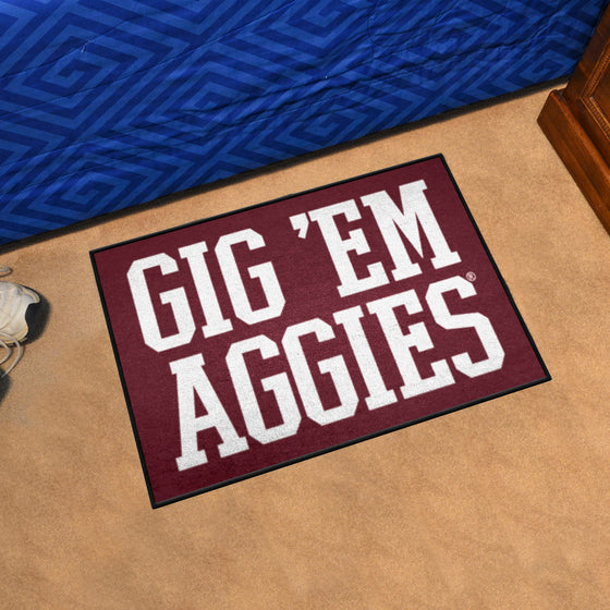 Texas A&M Starter Mat Accent Rug - 19in. x 30in. Slogan Design