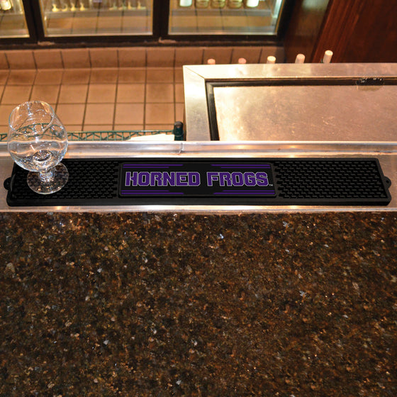 TCU Horned Frogs Bar Drink Mat - 3.25in. x 24in.