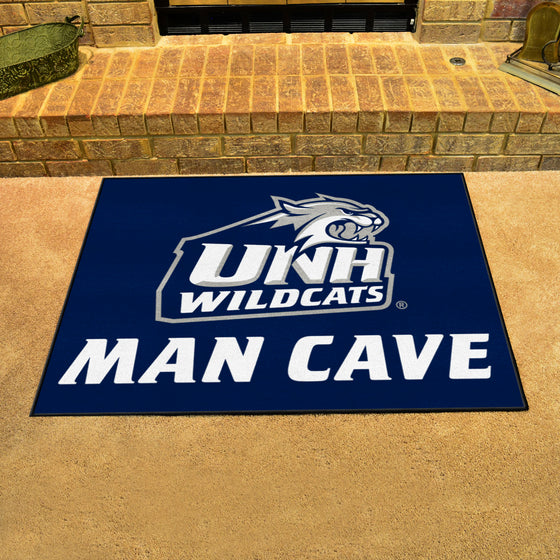 New Hampshire Wildcats Man Cave All-Star Rug - 34 in. x 42.5 in.