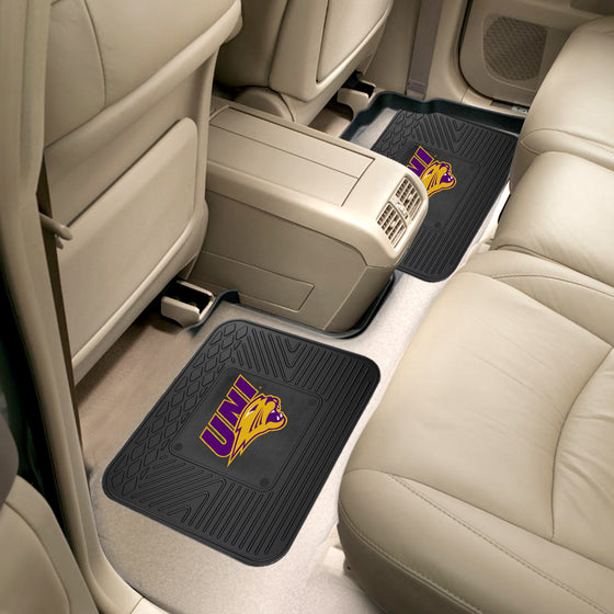 University of Northern Iowa Back Seat Car Utility Mats - 2 Piece Set