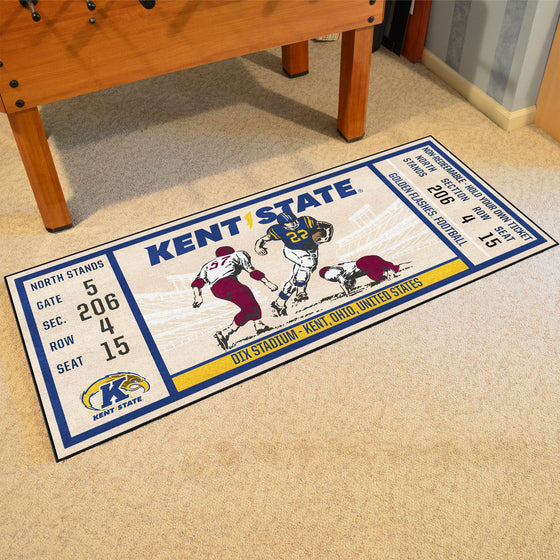 Kent State Golden Flashes Ticket Runner Rug - 30in. x 72in.