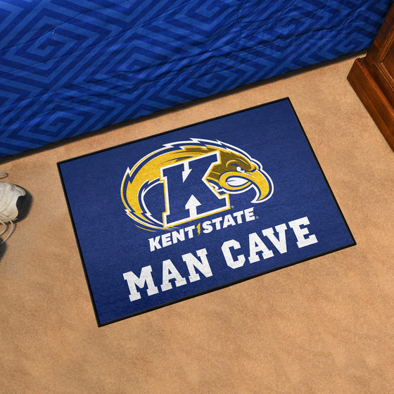 Kent State Golden Flashes Man Cave Starter Mat Accent Rug - 19in. x 30in.