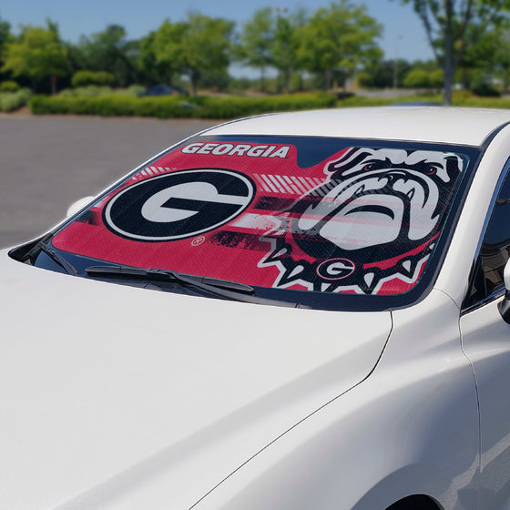 Georgia Bulldogs Windshield Sun Shade