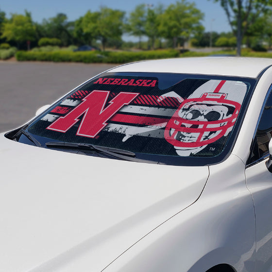 Nebraska Cornhuskers Windshield Sun Shade