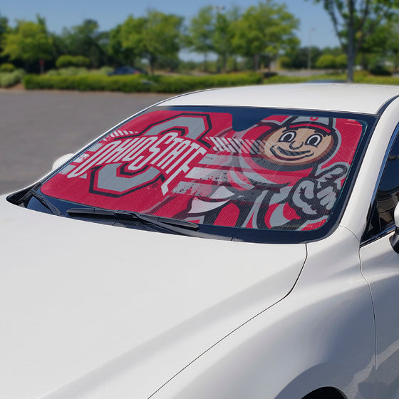 Ohio State Buckeyes Windshield Sun Shade