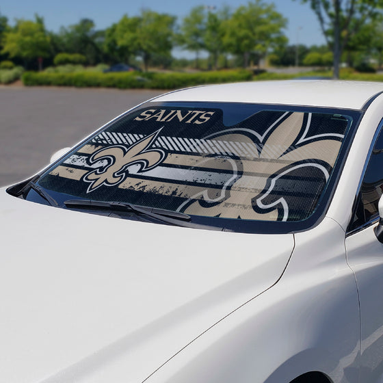 New Orleans Saints Windshield Sun Shade