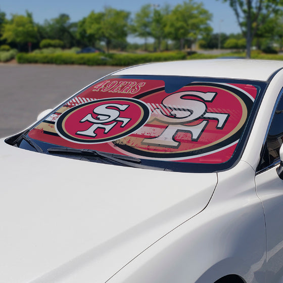 San Francisco 49ers Windshield Sun Shade