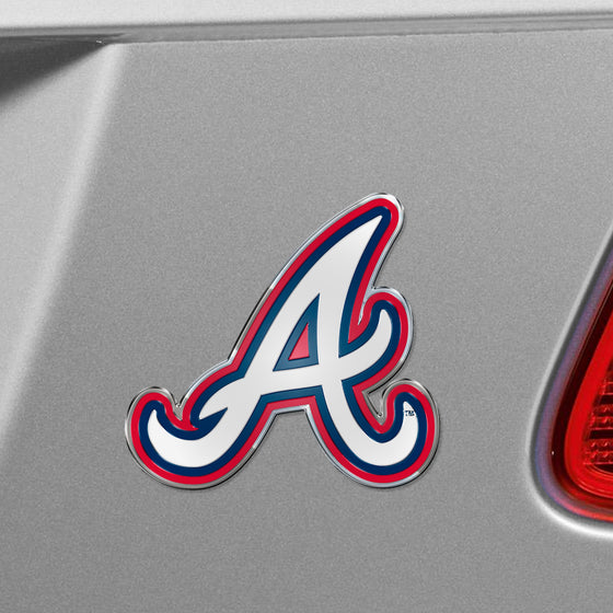 Atlanta Braves Heavy Duty Aluminum Embossed Color Emblem