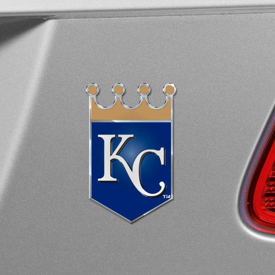 Kansas City Royals Heavy Duty Aluminum Embossed Color Emblem