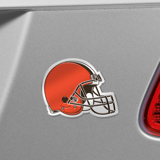 Cleveland Browns Heavy Duty Aluminum Embossed Color Emblem